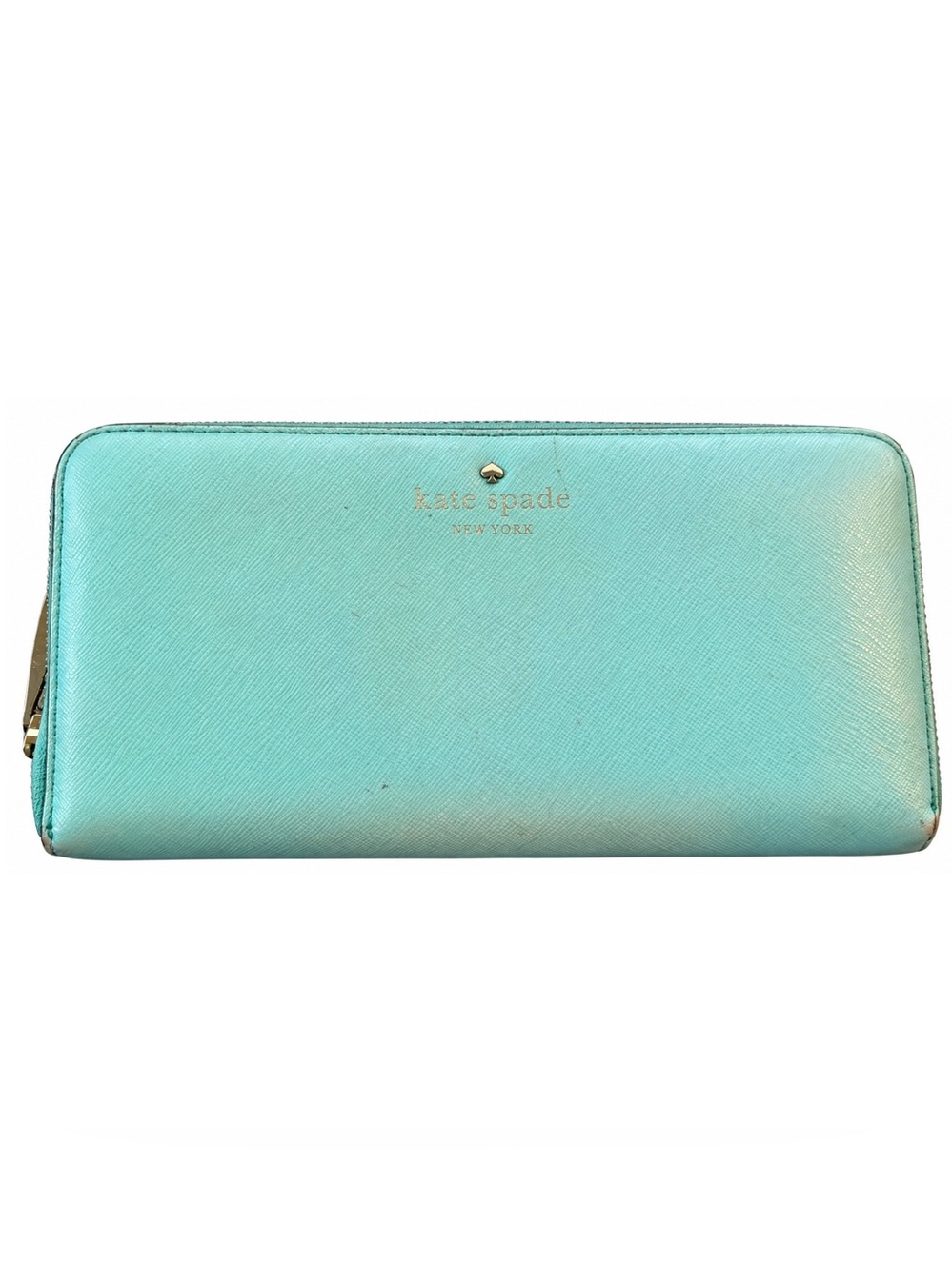 Kate Spade Turquoise Zip-Around Wallet